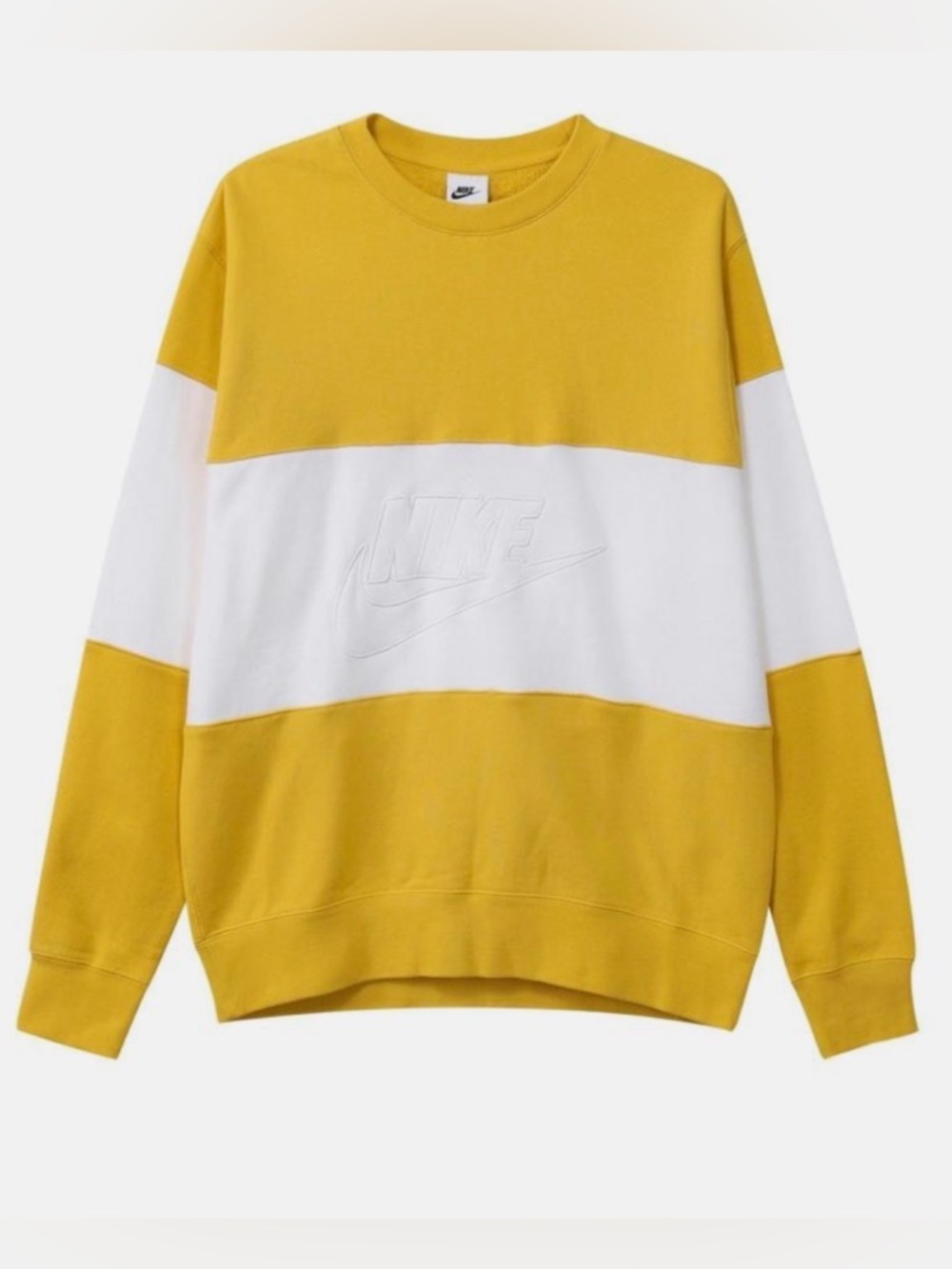 Nike Men’s Club French Terry Colorblock Crewneck